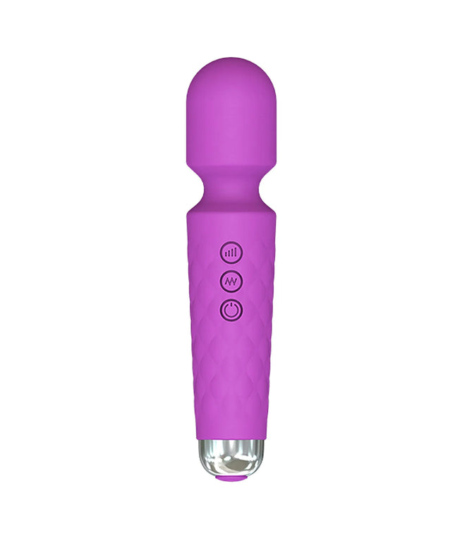 Wand Massager Vibrator with 8 Speeds 20 Vibration Modes, Personal Massager Adult Sex Toys for Women-Purple
