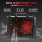 Plasma Cutter Welder Gas MIG/Gasless MIG/Lift TIG/Stick/CUT 5 In 1 Welding Machine With 110V/220V Dual Voltage, Thermal Protection IGBT Inverter LED Digital Display Multi Process Welder