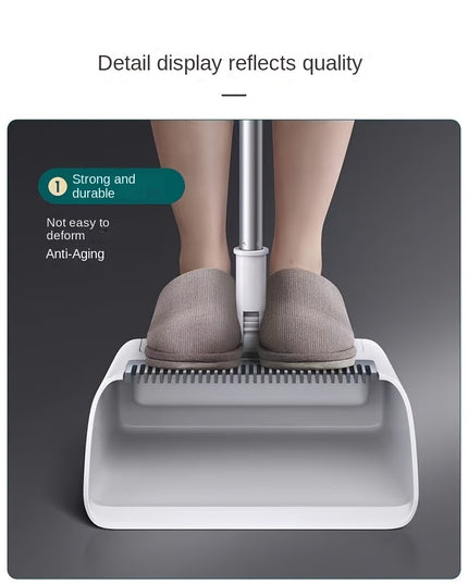 3 In1 Set, Household Broom And Dustpan Set, Long Handle Floor Cleaning Broom Dustpan Set, Rotatable Broom And Dustpan With Comb Tooth, Non-stick Hair, To Remove Dust And Garbage, For Home, Kitchen, Office, Cleaning Tool, Clea
