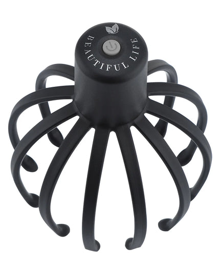 Electric Head Massager with Adjustable Settings, 12 TPE Massage Claws, USB Rechargeable Device