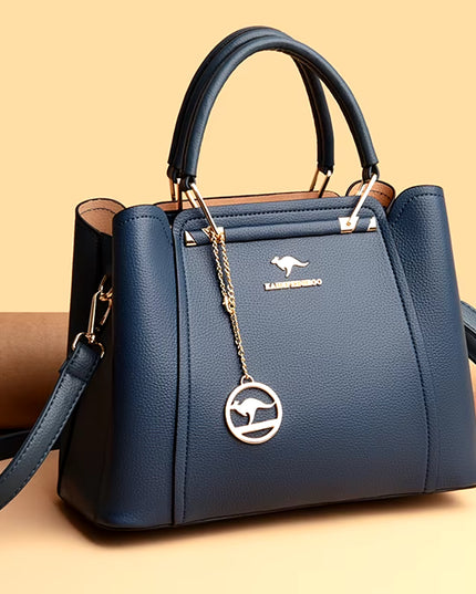 Luxury 3-Layer Leather Handbags for Women - Designer Crossbody Tote Bag with Large Capacity 2024
