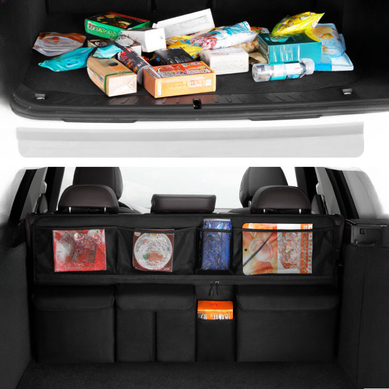 Auto Car Back Seat Trunk Boot Car Trunk Organizer Backseat Storage Bag High Capacity Adjustable Stowing Tidying Bag Oxford Cloth Organizers - Applicable Models: See Product Details; Material: Oxford
