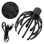 Electric Head Massager with Adjustable Settings, 12 TPE Massage Claws, USB Rechargeable Device