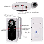 Professional 45000RPM Electric Portable Nail Drill Machine Rechargeable Low Noise Nail Sander File for Manicure Salon Tool