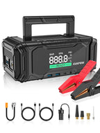 AVAPOW 3000A Car Battery Jump Starter with 150PSI Air Compressor, 12V Portable for 10L Gas/Diesel Engines
