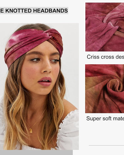 TERSE Extra Wide Headbands for Women Sport Yoga Workout Turban Headband Fashion Hairband Non Slip