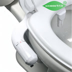 Advanced Bidet Attachment for Toilet Seat - Dual Nozzle Rear and Feminine Wash with Adjustable Water Pressure Sprayer, Non-Electric Shattaf Butt Cleaner with Universal Adapter for US and Canada, White Color