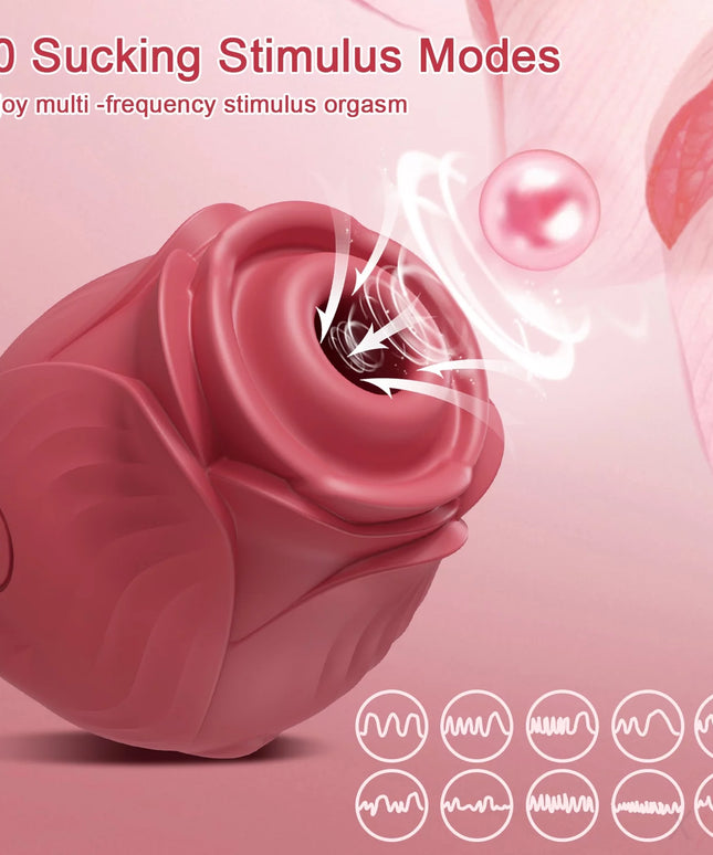 Rose Toys Sucking Vibrator Adult Sex Toys for Women Couples, Purple