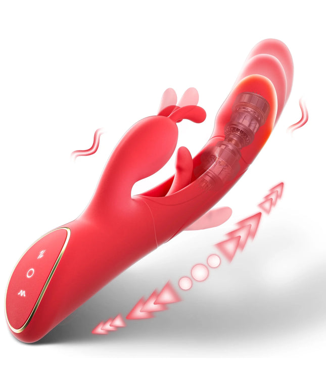 Female Sex Toys Thrusting Rabbit Vibrator for Women with 7 Powerful Vibrations & 4 Flapping Modes, Waterproof Adult Toy