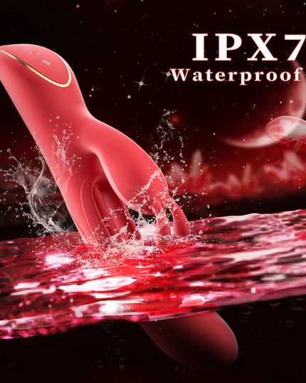 Female Sex Toys Thrusting Rabbit Vibrator for Women with 7 Powerful Vibrations & 4 Flapping Modes, Waterproof Adult Toy