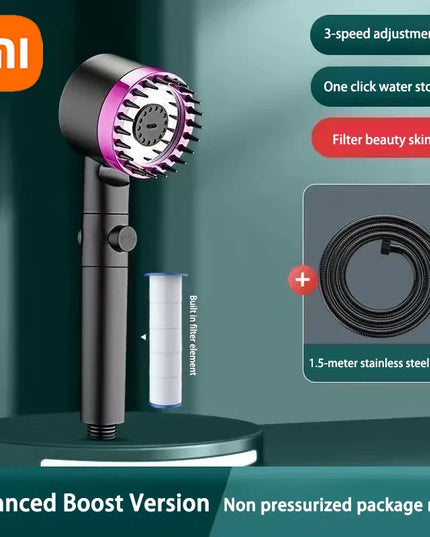 XIAOMI 3 Modes Shower Head High Pressure Showerhead Portable Filter Rainfall Faucet Tap Bathroom Bath Home Innovative Accessory