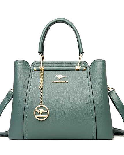 Luxury 3-Layer Leather Handbags for Women - Designer Crossbody Tote Bag with Large Capacity 2024