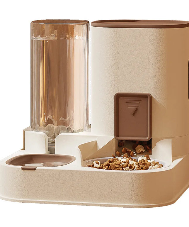 New Pet Cat Large Capacity Water Dispenser Dry Wet Separation for Automatic Feeder Drinking Water Supplies Food Container
