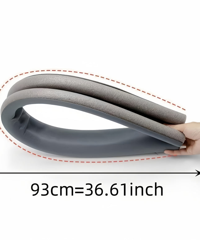 High Resistance Rubber and Fabric Soundproof Draft Stopper - 1 Under Door Energy Saving Waterproof Seal Strip, 36.61 Inch - for Bedroom Doors, Under Door Mount