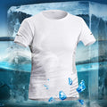Running T-shirt Men Summer Ice Silk Thin Top Reflective Printing Quick Dry Short Sleeve Breathable Fitness Sports T-shirt 5XL