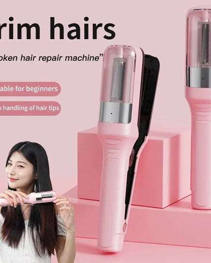 Hair Ends Trimmer Split Remover Dry Damaged Brittle Professional Automatic Trim Split for Women Cordless Hair Cutting Machine