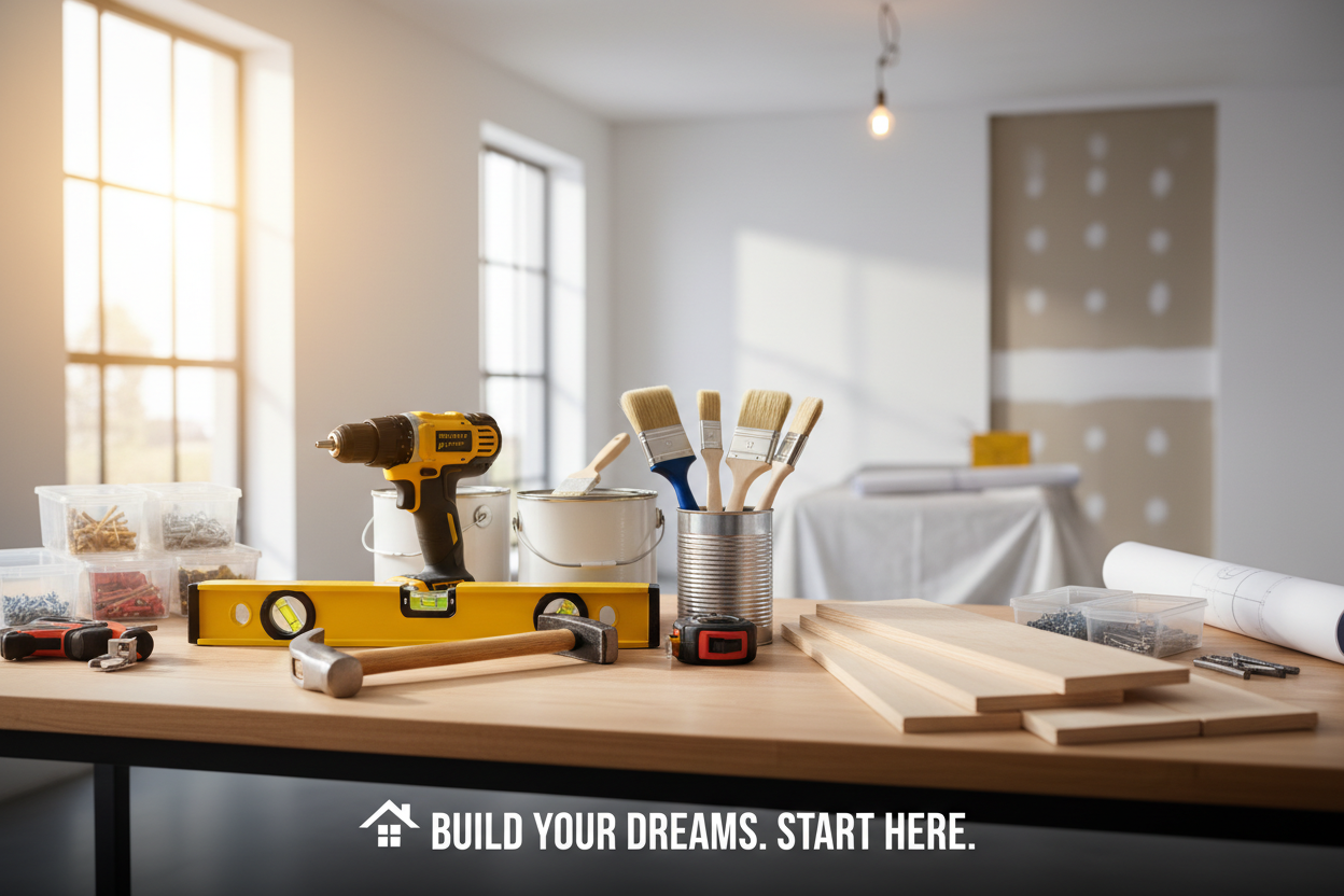 generate an image for an online store Home Improvements & Tools
