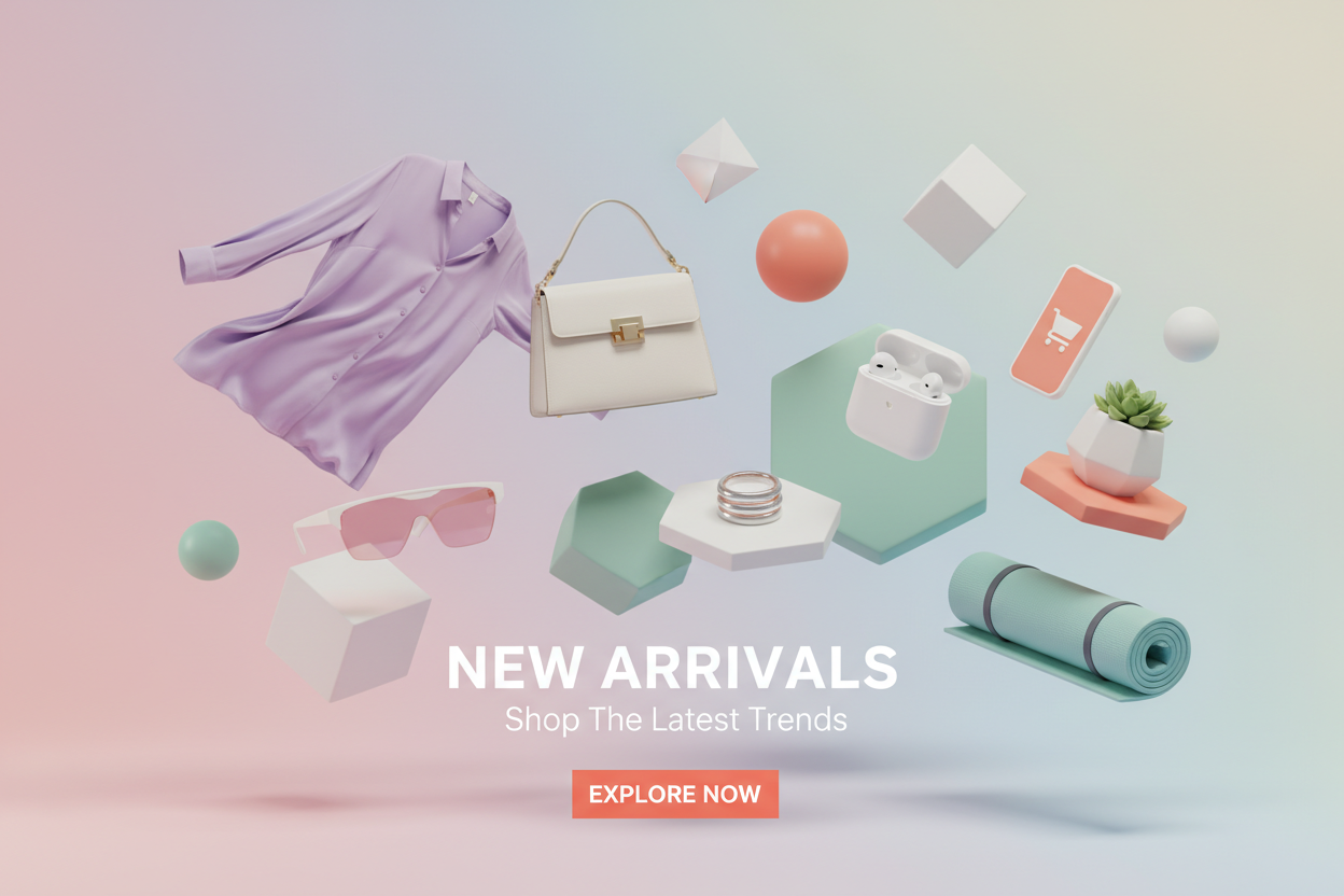 generate an image for New Arrivals collection online store